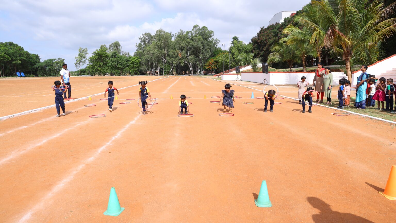 Hula Hoop Challenge at PSSEMR School Davangere - PSSEMR