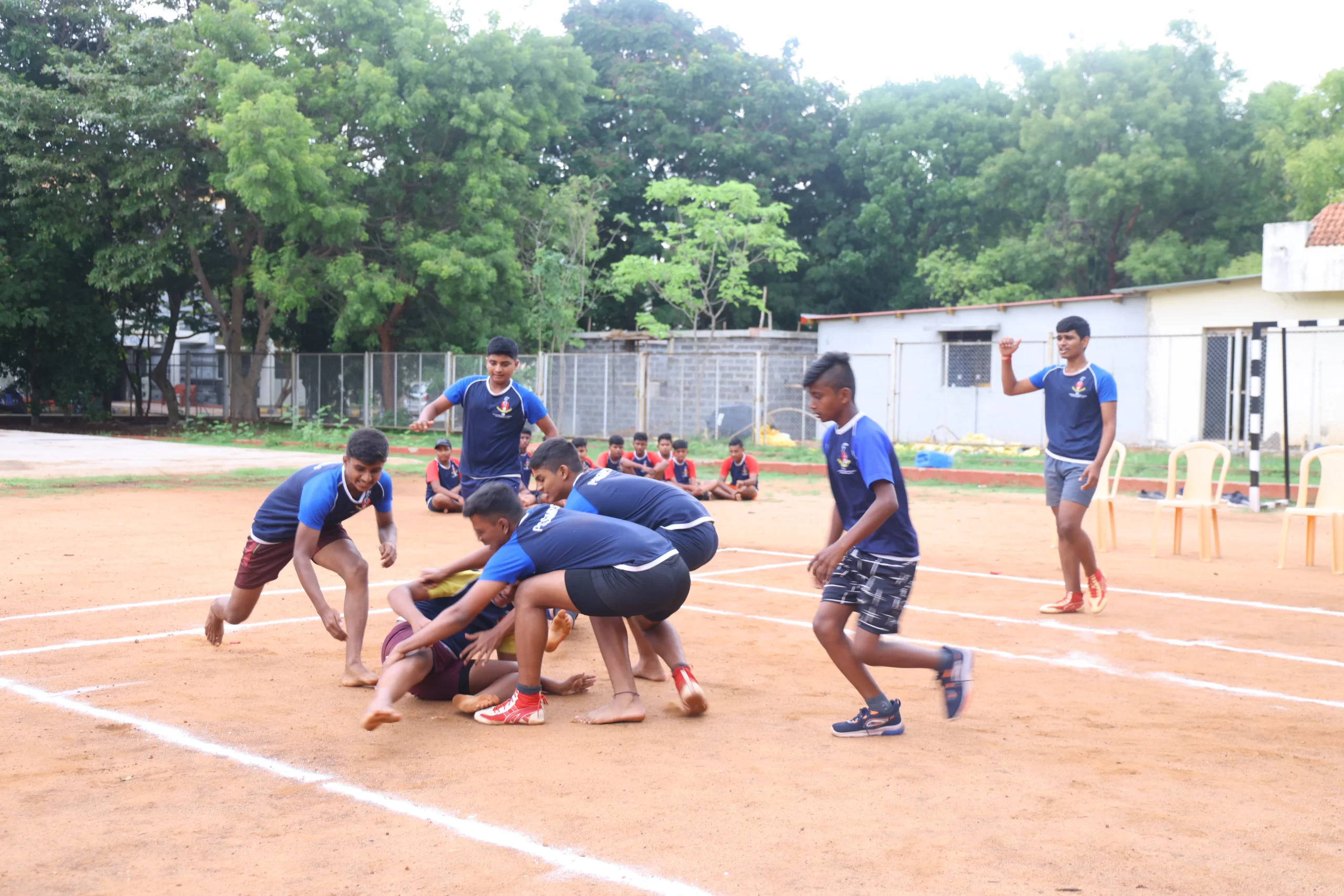 Kabaddi Champions at PSSEMR School Davangere