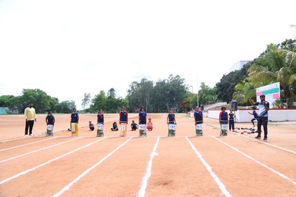 Sack Race Excitement at PSSEMR School Davangere