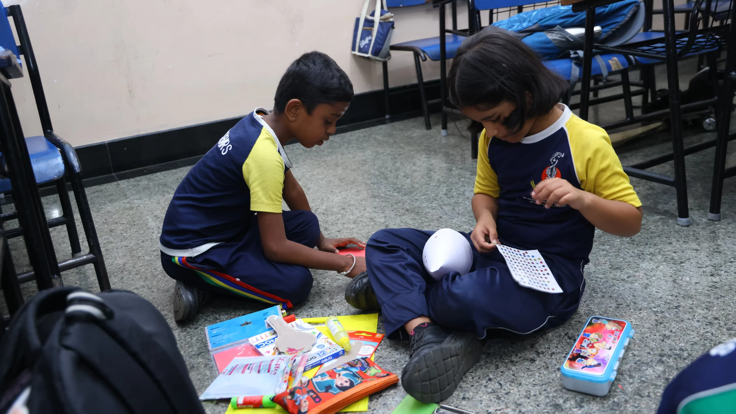 Birthday Card Making at PSSEMR School Davangere