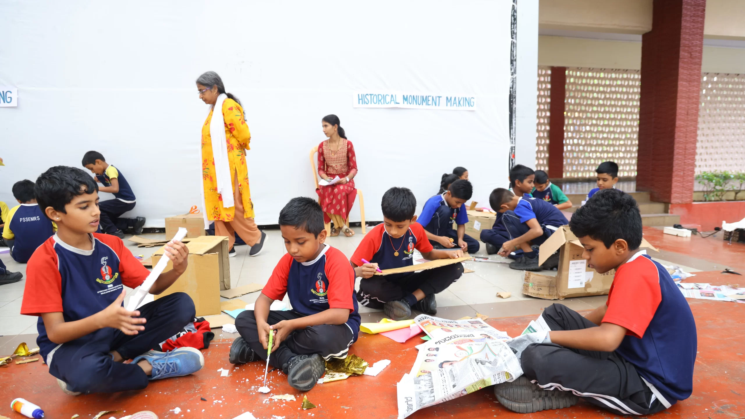 Creative Minds Build History at PSSEMR School Davangere